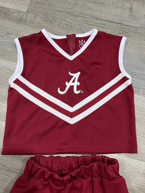 Little King Alabama Crimson Tide 2 piece cheer set size YSM - Picture 2 of 6